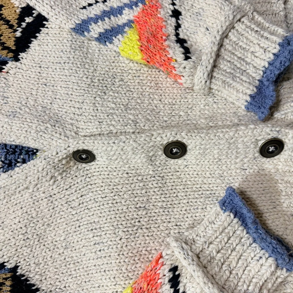 Pilcro Anthropologie Chunky Southwestern Cardigan Sweater-Size Small - Picture 6 of 8